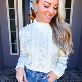 High Society Pearl Sweater