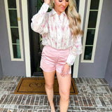 Florence Bloom Satin Shorts