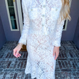 White Haute Elegance Skirt