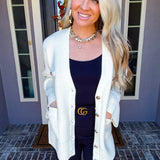 Hampton Luxe Cardigan - Ivory