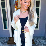 Hampton Luxe Cardigan - Ivory
