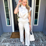Always Polished Satin Trousers