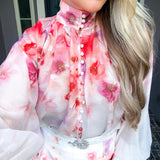 Parisian Day Dream Floral Blouse