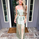 Emerald Coast Fringe Skirt