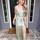 Emerald Coast Fringe Top