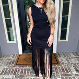 Resort Royalty Fringe Dress