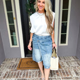 Too Hot To Handle Denim Skirt Short