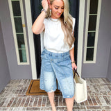 Too Hot To Handle Denim Skirt Short