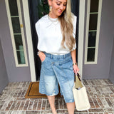 Too Hot To Handle Denim Skirt Short