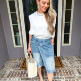 Too Hot To Handle Denim Skirt Short
