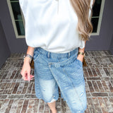Too Hot To Handle Denim Skirt Short