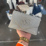 Valencia Royale Jeweled Purse - Silver
