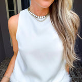 Plush Society White Fur Top