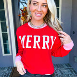 Merry - Red/Pink Sweater