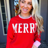 Merry - Red/Pink Sweater