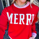 Merry - Red/Pink Sweater