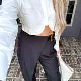 Booked & Busy Belted Trouser