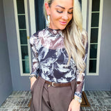 Grey Area Mockneck Top