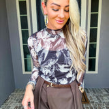 Grey Area Mockneck Top