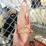 Athena Luxe Kitten Heel - Beige