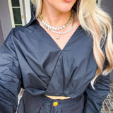 Society Style Cropped Blouse