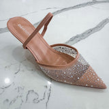 Starlight Mesh Beige Heel