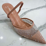 Starlight Mesh Beige Heel