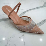 Starlight Mesh Beige Heel