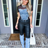 Denim Diva Over The Knee Boot