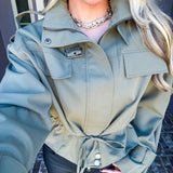 Off-Catwalk Cool Utilitarian Jacket