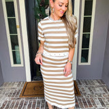 Seaside Chic Striped Skirt