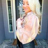 Champagne Dreams Satin Blouse