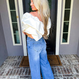 Buttoned Up Babe Wide Leg Jeans