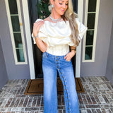 Buttoned Up Babe Wide Leg Jeans