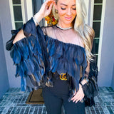 House Of Attitude Batwing Top - Black