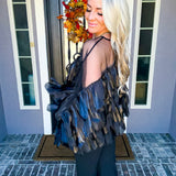 House Of Attitude Batwing Top - Black