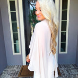 Fashionably Late Cape Top