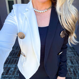 The Cruella Cut Black/White Blazer