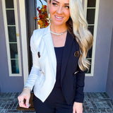 The Cruella Cut Black/White Blazer