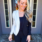 The Cruella Cut Black/White Blazer