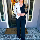 The Cruella Cut Black/White Blazer