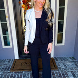 The Cruella Cut Black/White Blazer