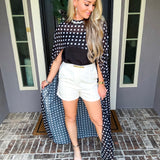 The Moment Polka Dot Cape Top