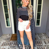 The Moment Polka Dot Cape Top