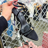 Champagne & Caviar Gold Detail Pump - Black