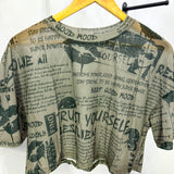 Front Page Babe, Newspaper Print Top