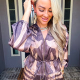Purple Prowl Zebra Top