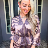 Purple Prowl Zebra Top