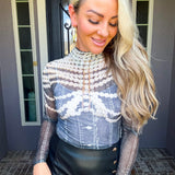 Pearl Behavior Sheer Bodysuit