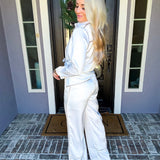 Sorrento Silk White Pants